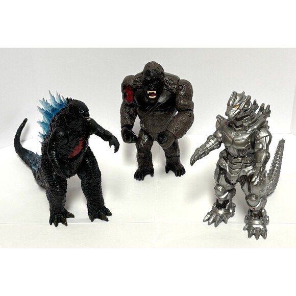 Lot 3 King Kong VS Godzilla Monsterverse Battle Damage & Mechagodzilla - Picture 1 of 16